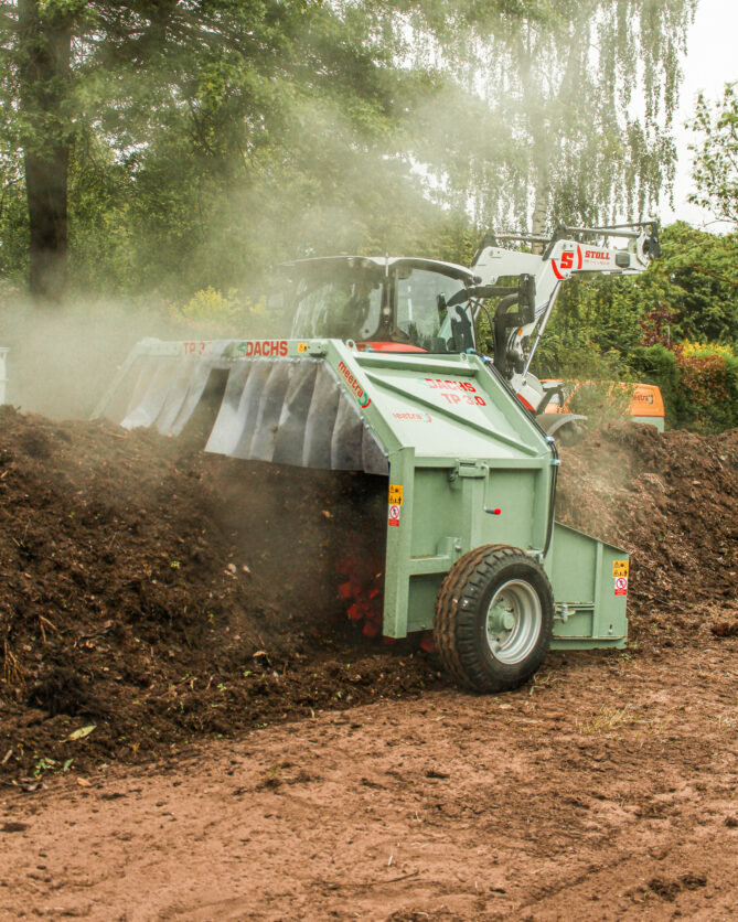 meetra Recycling MAschinen Kompostierung mit dem DACHS TP 3.0